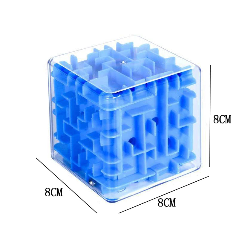 Labyrinth 3D Puzzle Maze Cube Brain Teasers for Children Kids IQ Test Educational Toys Birthday Party Favors Classroom Prizes