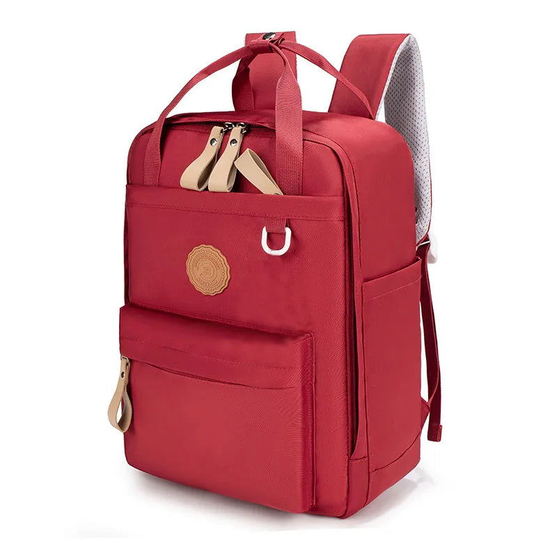 Lightweight and more flexible canvas backpack, suitable for students and women to use laptops, suitable for leisure and vacation