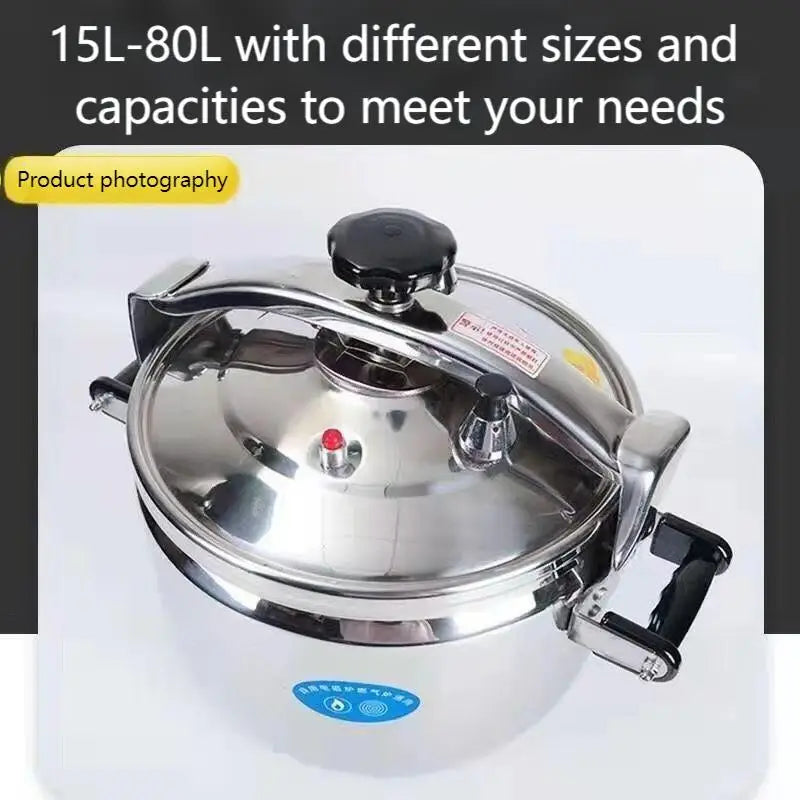 Pressure Cooker 12 QT, Stainess Steel Pressure Canner 12 Quart, Explosion-Proof Cookware, Unlock Lid, One-handed lid opening