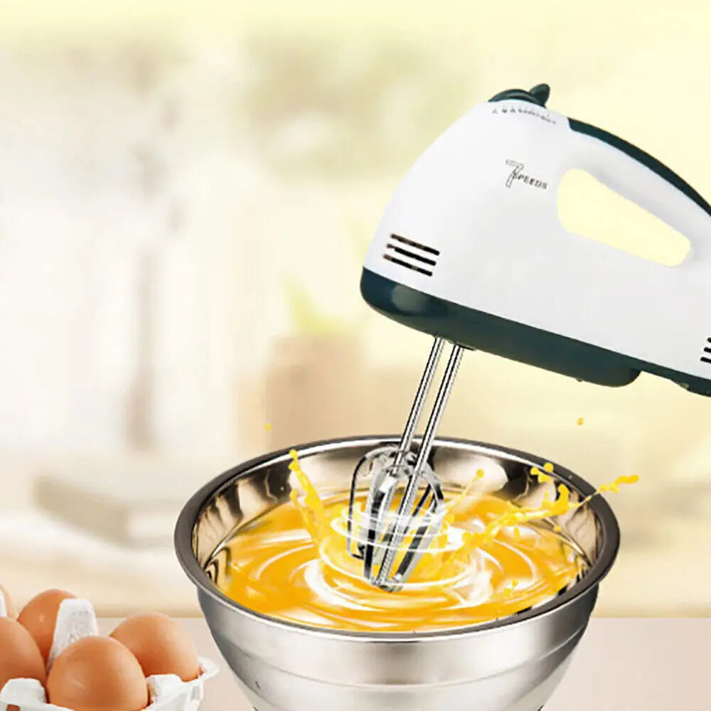 7-Speed Handheld Stand Mixer 350W 1.7L Stainless Steel Bowl for Whipping Baking Cooking Kitchen Electric Mixer for Egg Cream