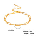 Skyrim Friendship Paperclip Link Chain Men Women Girls Stainless Steel Gold Color Bracelets Minimalist Jewelry Valentine Gift