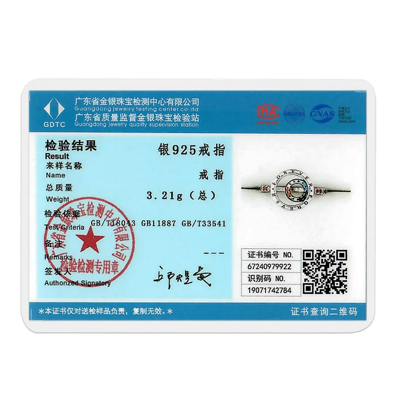 Original Design 925 Sterling Silver Blue Zircon  For Ring Fit Women Wedding Wedding Wedding Engagement Silver Gift