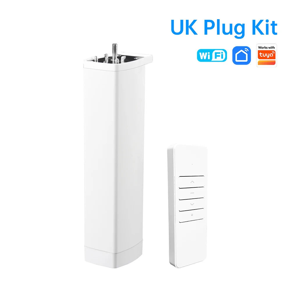 Work With Tuya Wifi/Zigbee Electric Curtain Shutter Motor with RF Remote 22.5CM Size APP Control Alexa Google Home SmartThings