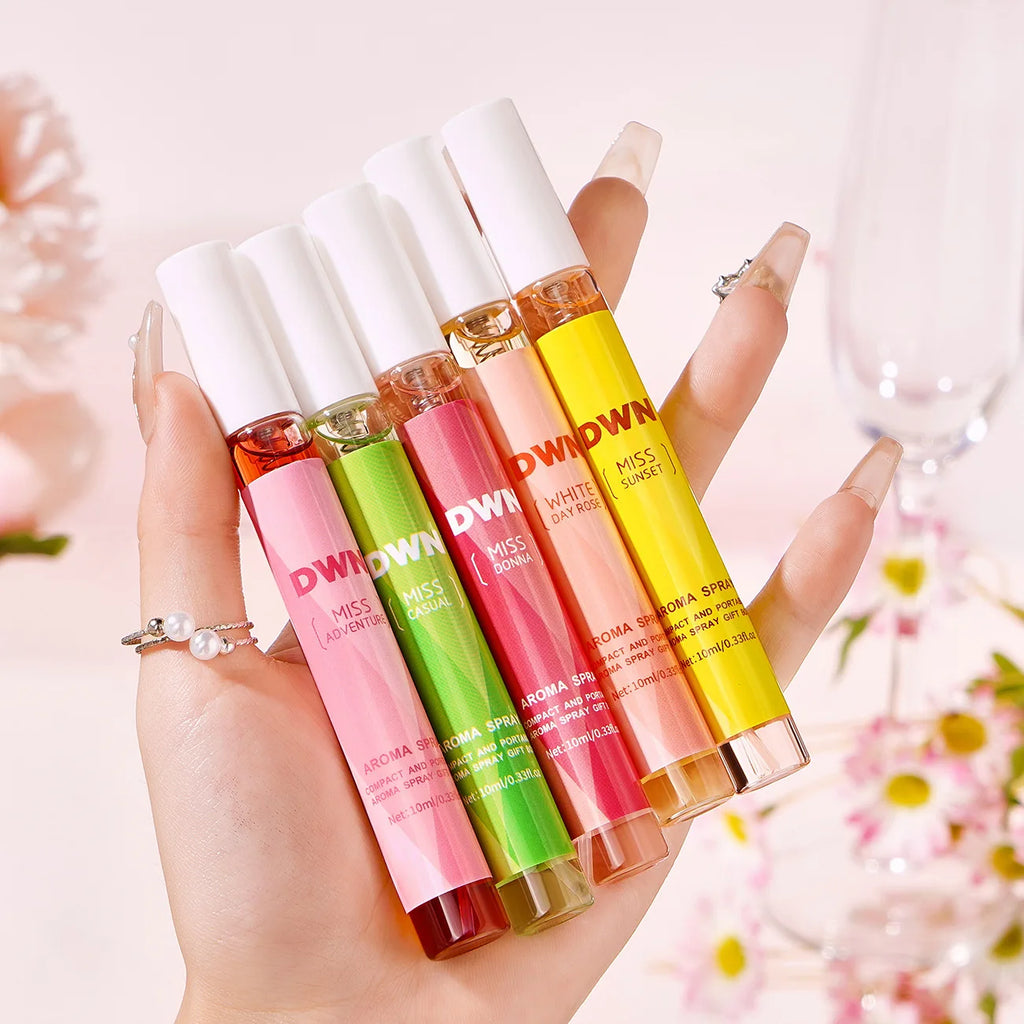 5/1pcs Flowers Perfume Set strong Fresh Sweet Body Fragrance for Dating Flirting Daily Use Romantic Valentine's Day Gift 10ml