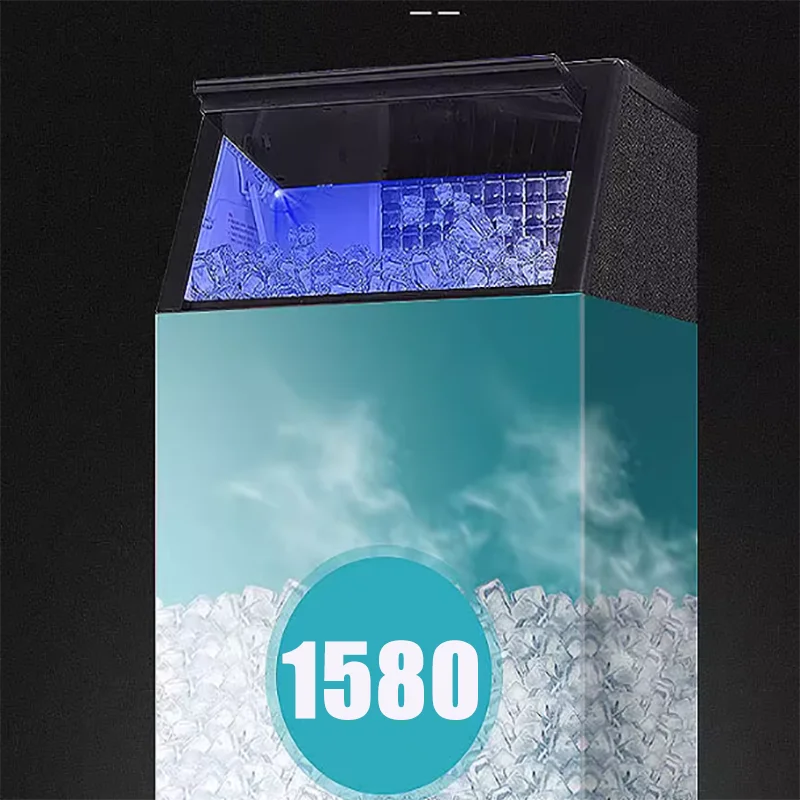 Commercial Small Ice Maker 25kg/24H Ice Cube Making Machine Round Ice Cube Bottled Water Automatic Ice Machine