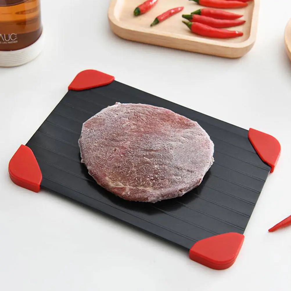 1Pcs Heavy Duty Square Defrosting Tray Thick Aluminum Defrost Plate for Quick Thawing Food Home Kitchen Supply Thawing