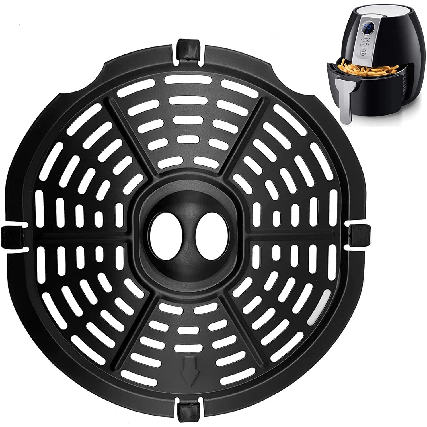 Airfryer Basket Replacement Grill Pan Oven Baking Tool Air Fryer Power Parts Plate Tray Food Cooking Divider Kitchen Accessories