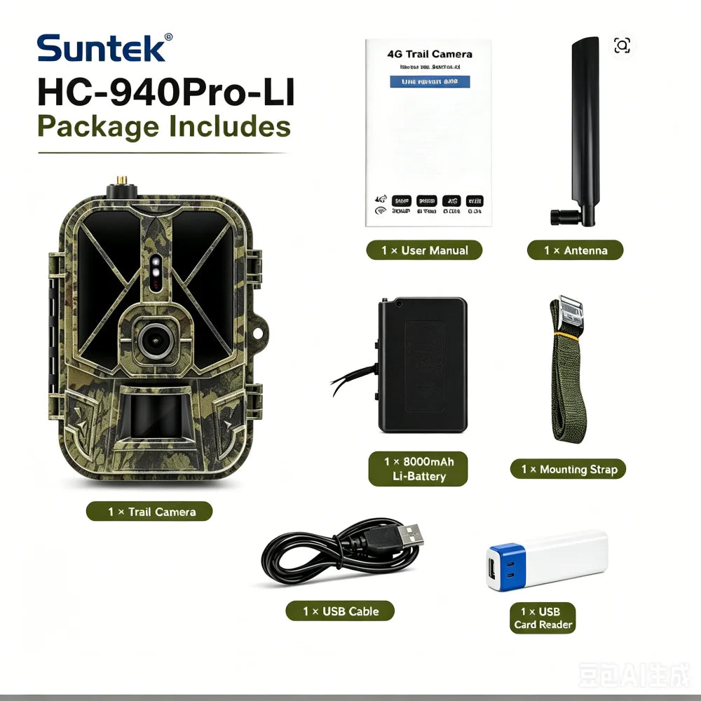 4G Live Video Lithium Battery Cellular Trail Camera With Built-in SIM Card 120MP 4K Wireless Game App Cloud Service Waterproof