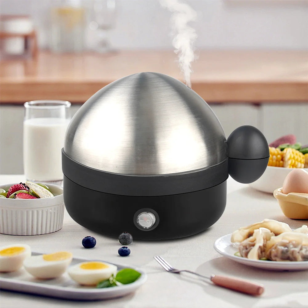 360W Electric Egg Boiler 7 Eggs Steamer Multifunctional Cooker with Auto Shut Off for Omelet Soft Medium and Hard Boiled Eggs EU 66