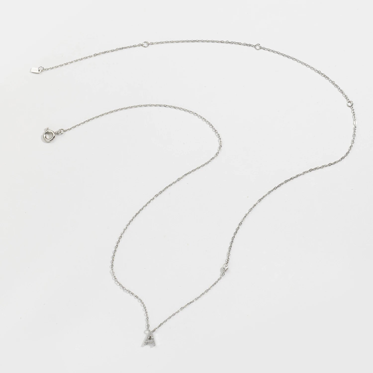 ANDYWEN 925 Sterling Silver Gold Small 26 Letters A- Z Zircon CZ Pendant Monogram Necklace Me 2020 Initial Alphabet M A Jewelry