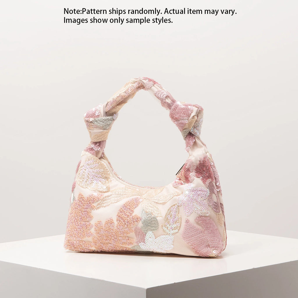 Bolsos Para Mujer,Sequin Bag,Floral Pop,Embroidery Bag,Gala Night,Party Outfits,Wedding Items,Elegante,Gifts,Random Pattern