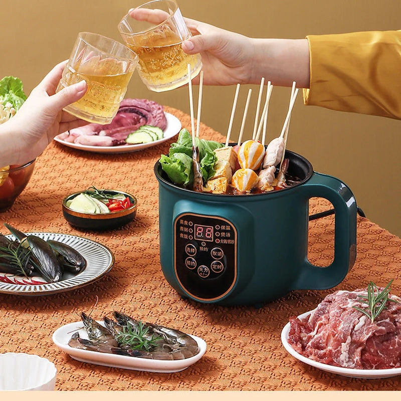 Electric Hot Pot Cooker Multicooker Hotpot Stew Heating Eggs Soup Pan Noodles  Steamer Rice Cookers Cooking Pot EU Plug 66