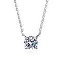 1-3ct D VVS1 Moissanite Necklaces for Women Solitaire Pandent Diamond GRA Certified s925 Silver Plated 18k Dainty Necklace