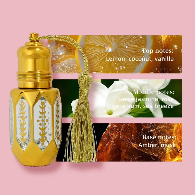10ML Jasmine Fruity árabes Perfume Oil Lasting Fragrance Elegant Luxury Charming Women's Middle East Arab Rollerball Perfumes