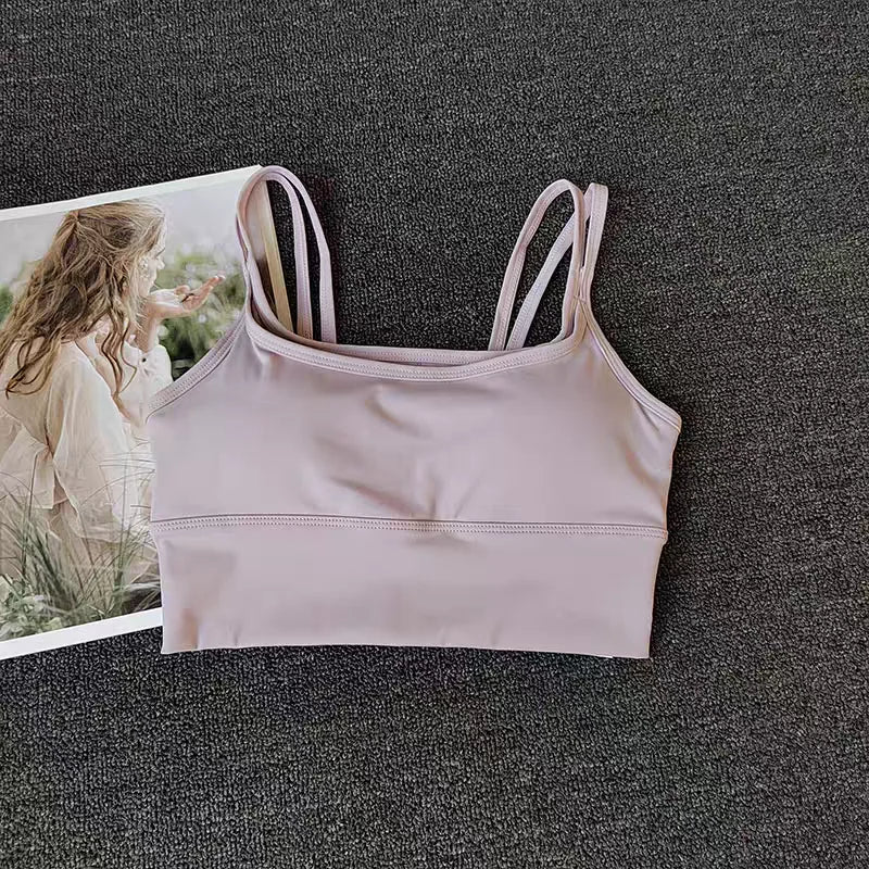 Women Breathable Sports Bra Shockproof Fitness Tops Push Up Gym Crop Top Brassiere Sport Bras Gym Workout Top Seamless Yoga Bra