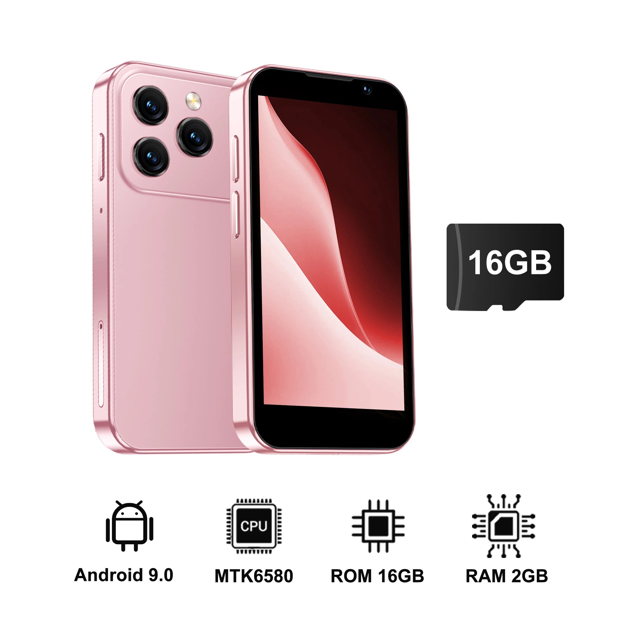 SERVO 17SE mini Smartphone Android 9.0 2GB+16GB Dual SIM 3.0'' Screen Play Store WhatsAPP GPS WiFi 3G WCDMA Small mobile phones