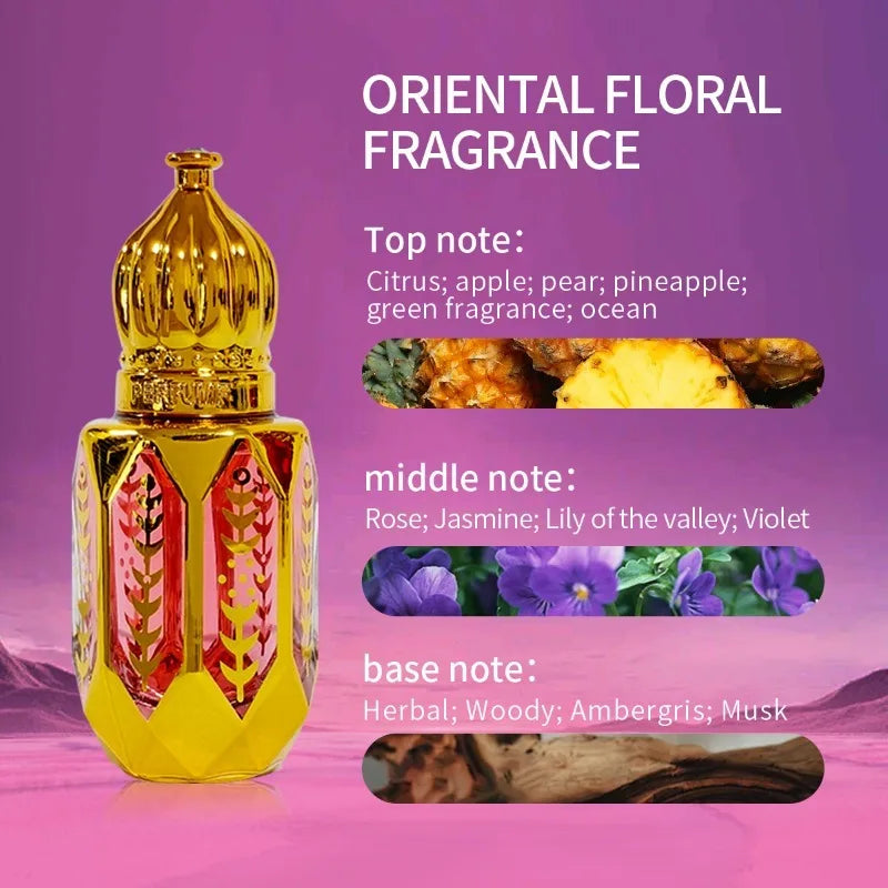 10ML Arabian Perfume Middle East Thick Fragrance Oil Covering Body Odor Eau De Parfum Long Lasting Portable Dropper perfumes