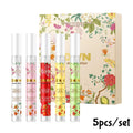5pcs Flowers Perfume Gift Set Elegant Charm Fragrance Spray Long-Lasting for Women Men Romantic Pheromone 10ml