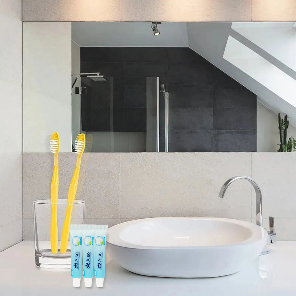 [6pcs portable travel toothpaste] Vitality mint flavor, portable travel toothpaste, deep cleaning, fresh breath (5g) - 6 pieces