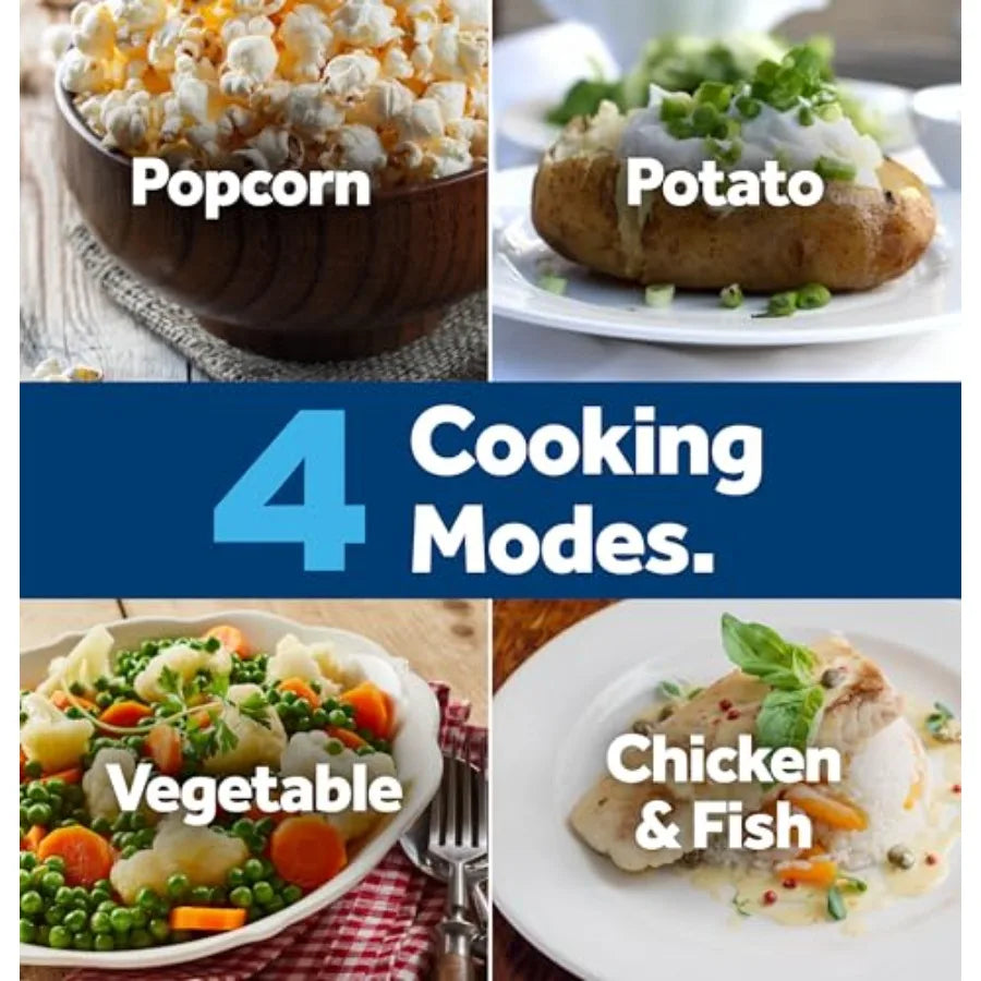Countertop Microwave Oven, 1, 200-watt Capacity, 2.0 Cubic Ft., 8 Auto Setting Cooking Settings, Child-Lock Technology, Kitchen