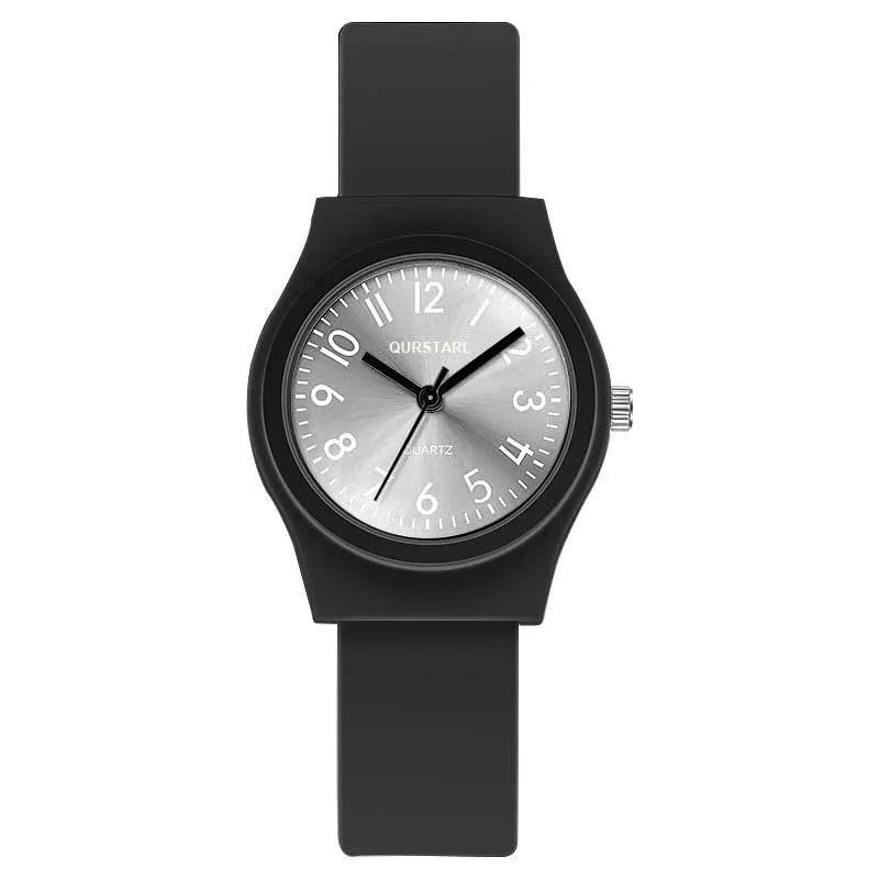 Chic Ladies' Quartz Watch: Simple Casual Candy Color Design Perfect for Students and Everyday Wear