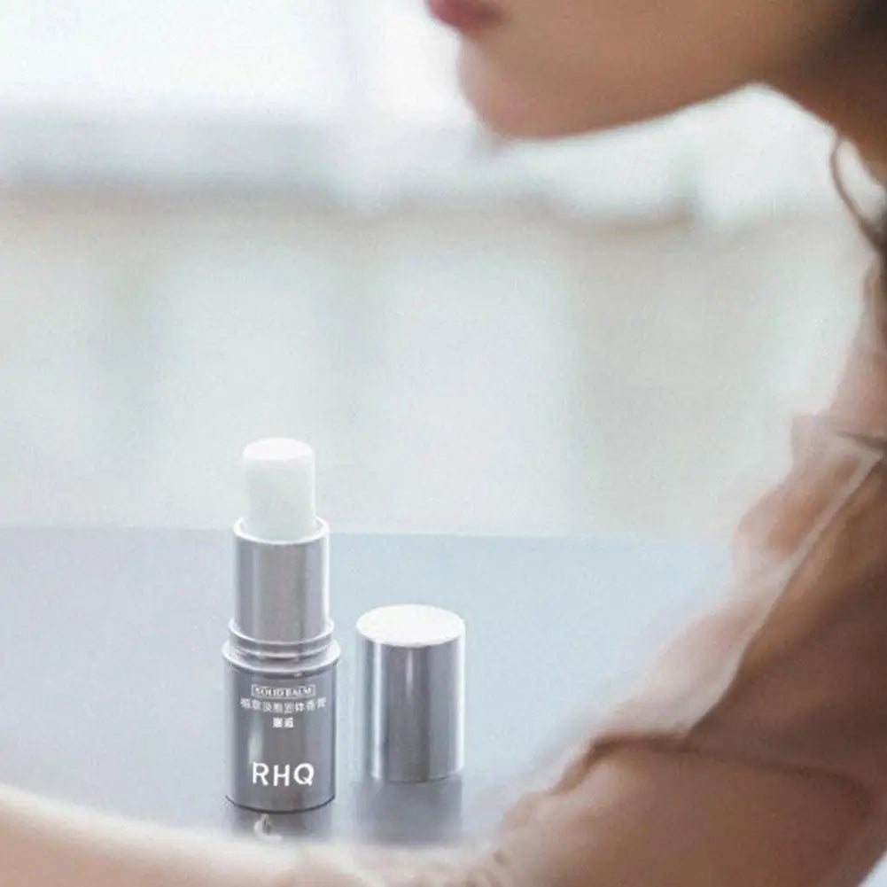 RHQ Solid Balm perfume for men and women, light fragrance, long-lasting, natural and fresh perfume, portable perfume 1/4pcs