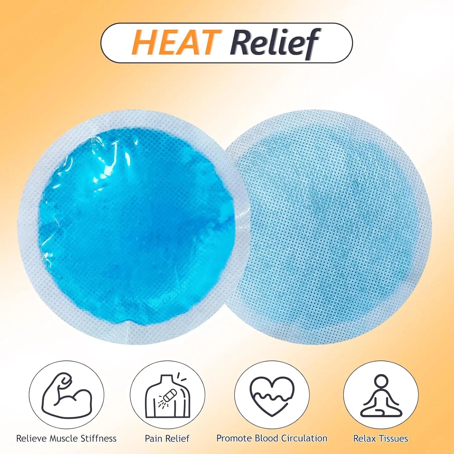 Hot & Cold Gel Packs for Pain Relief Reusable Cold Pack Ice Packs with Cloth Backing for Swelling Bruises Injuries Surgery
