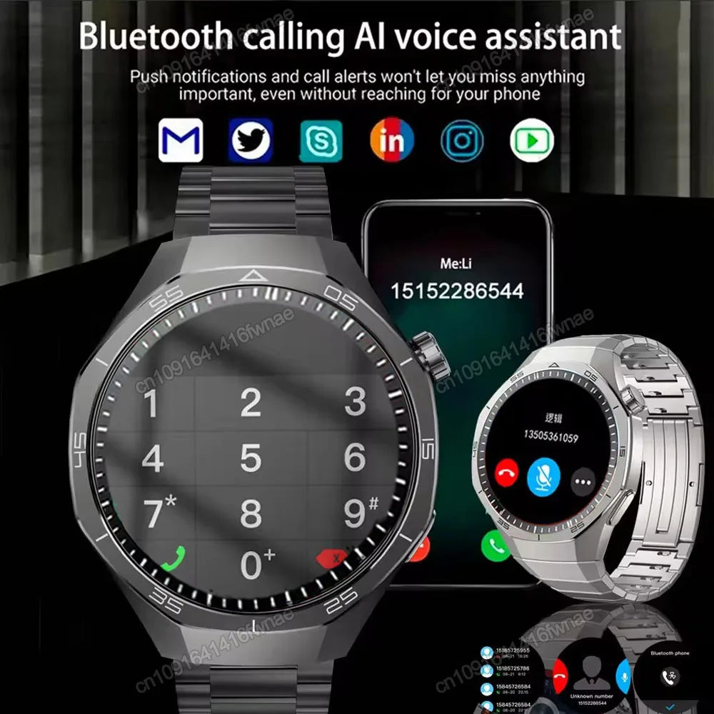 Watch 5 Pro GPS NFC Smart Watch Men 360*360 AMOLED Screen Heart rate Monitor Bluetooth Calls IP68 Waterproof Man Smartwatch 2025