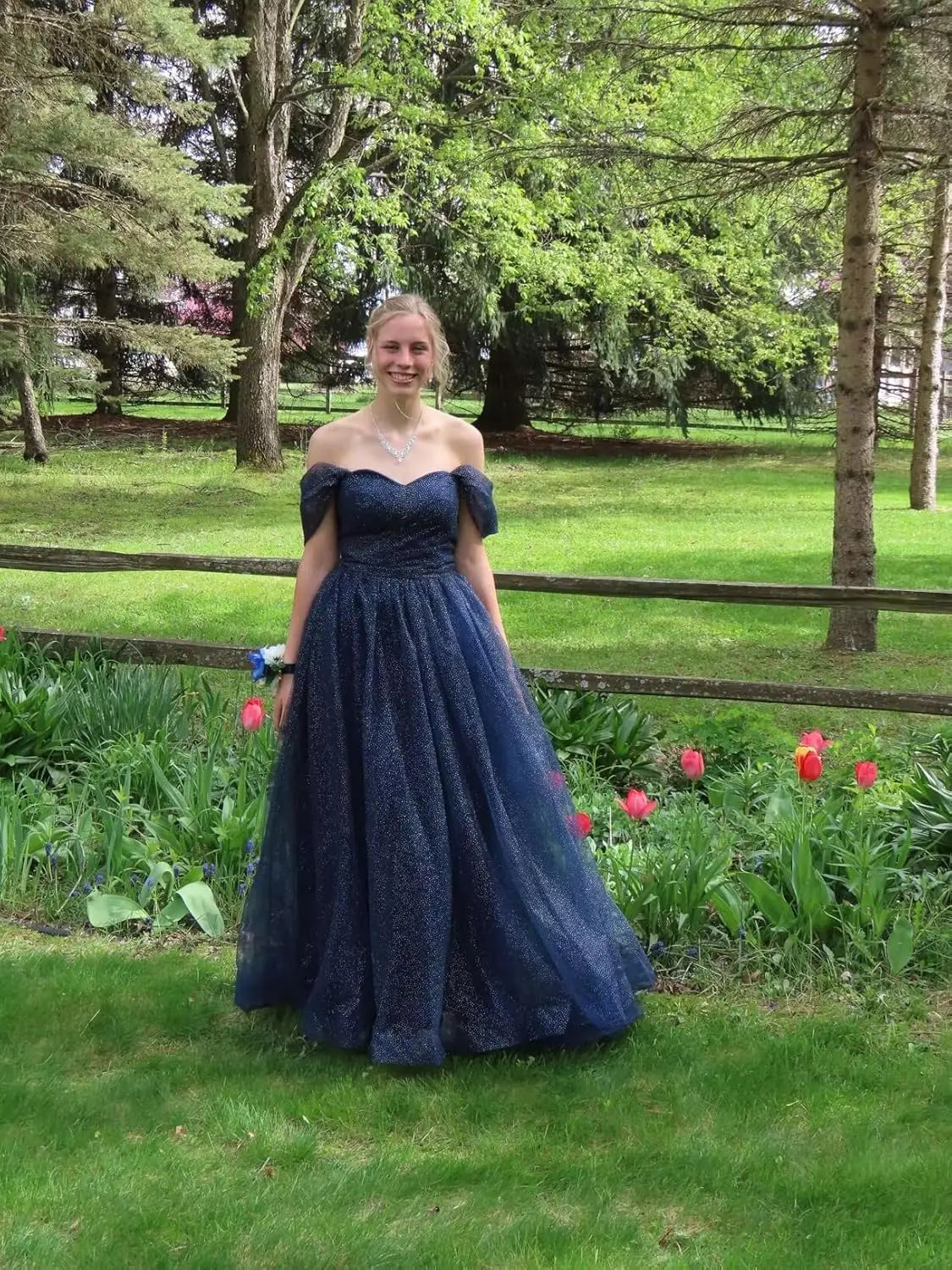 Luxury Dress Sparkly Tulle Prom Dress 2026 Off The Shoulder Formal Dresses for Women Glitter A Line Long Ball Gown Party Dress