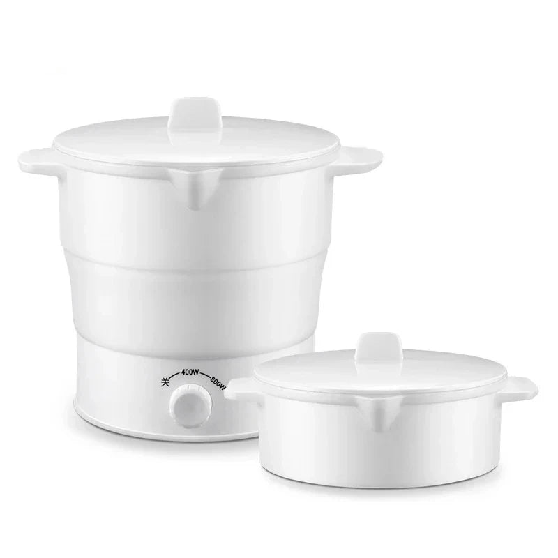 HOMEFISH Foldable Silicone Electric Pot Portable Multi-Purpose Hot Water Boiler for Travel 110/220V Kettle Ideal for Camping 66