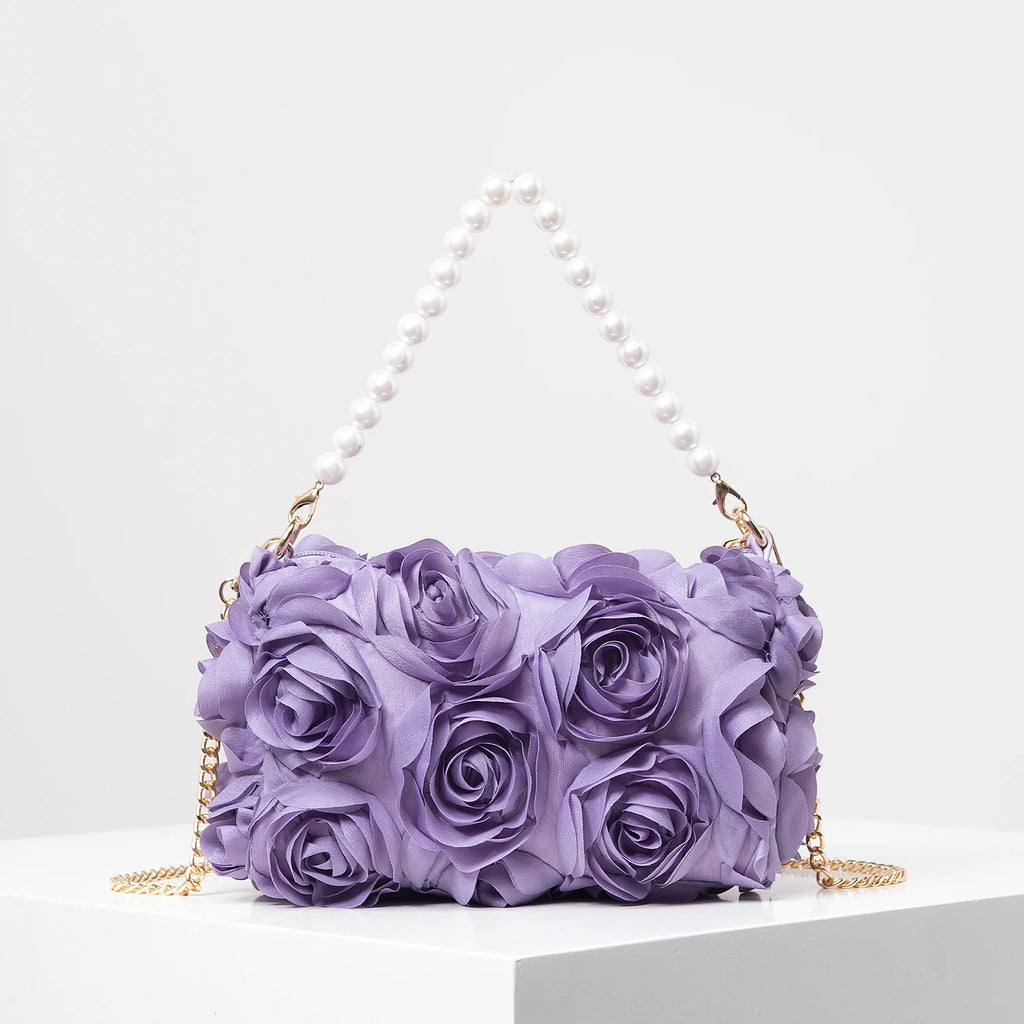 Bolsos Para Mujer,Pearl Bag,Floral Bag,Bridal Patry,Crossbody Bag,Carteras De Mujer Elegantes,Gifts for Women,Valentine Day