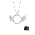 Personalised custom image wing necklace, commemorative gift, suitable for boyfriend's gift, girlfriend's gift, Father's Day gift