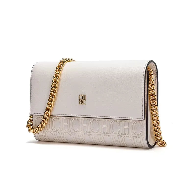 CH Fashion Women's Shoulder Bag with Letter Printing Design 2026 Festival Essential Versatile Women's Chain Bag
