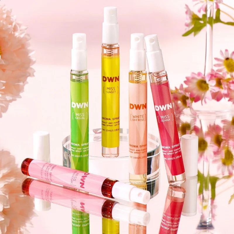 5/1pcs Flowers Perfume Set strong Fresh Sweet Body Fragrance for Dating Flirting Daily Use Romantic Valentine's Day Gift 10ml