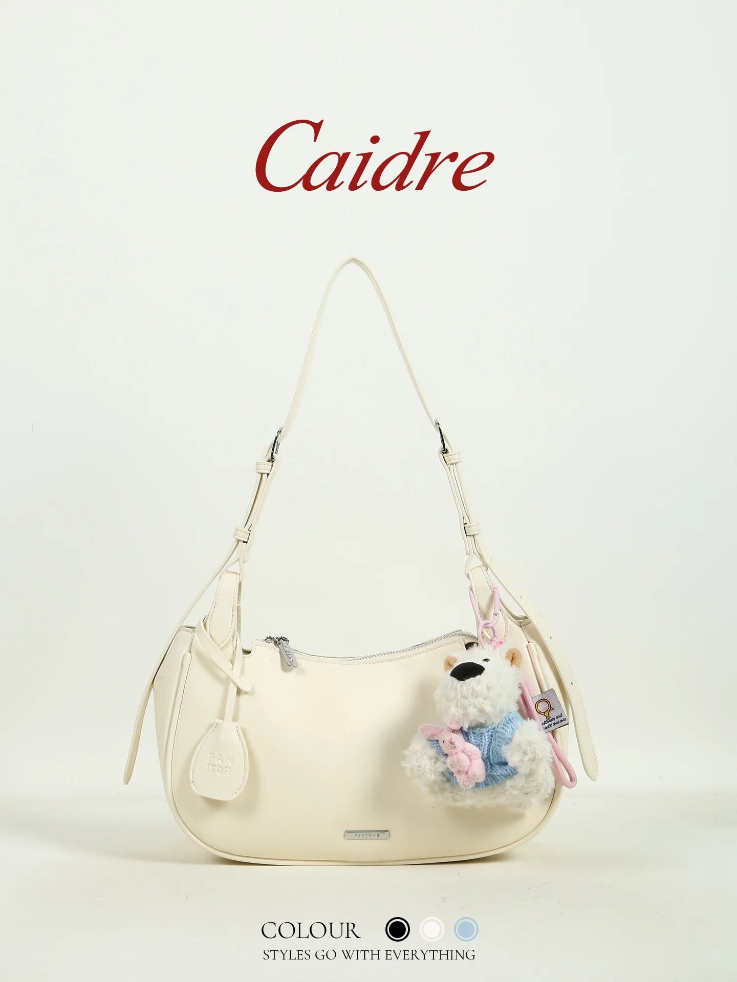 Caidre Korean Style Hobo Bag Small Dog Crossbody Underarm Bag Women's Birthday Gift Commuter Diagonal Large Bag