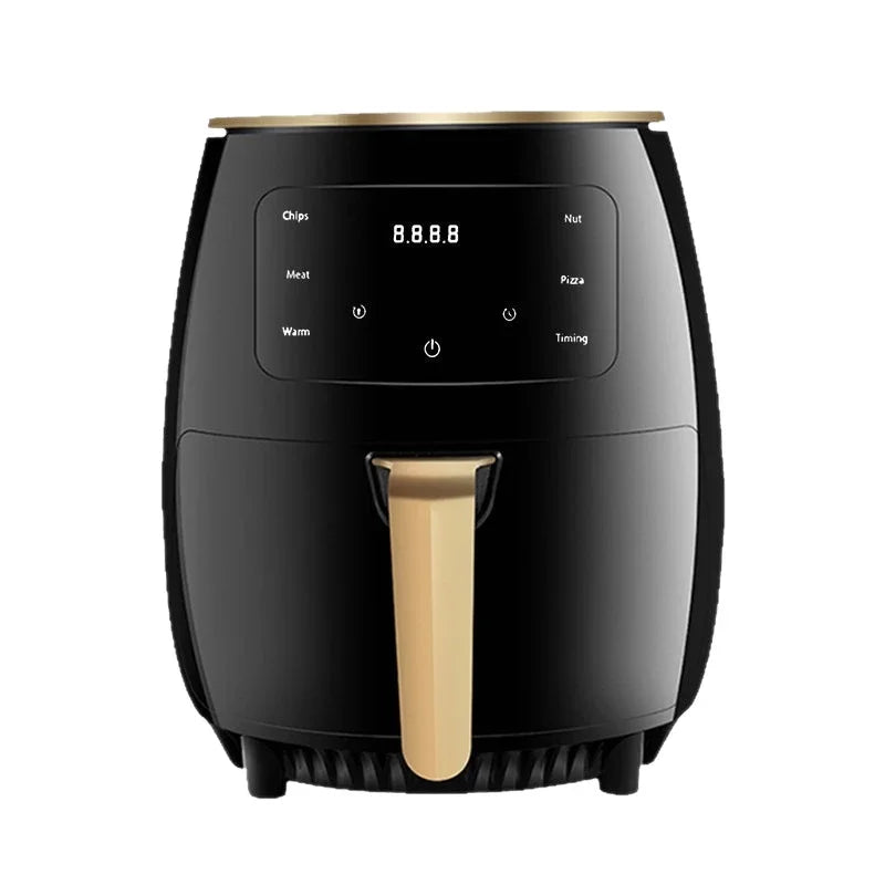 6L Large Capacity Air Fryer 2200W Multifunctional Touch Screen Fully Automatic Electric French Fries Maker for Household