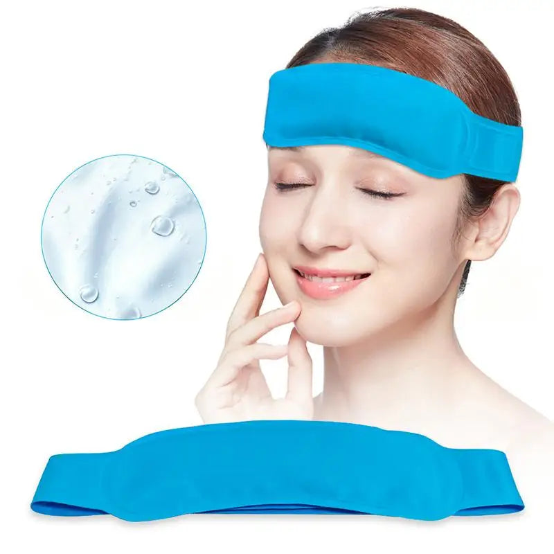 Gel Hot Cold Therapy Headache Migraine Relief Cap Ice Cap For Relieve Pain Head Wrap Ice Pack Therapy Cold Pack Ice Headband
