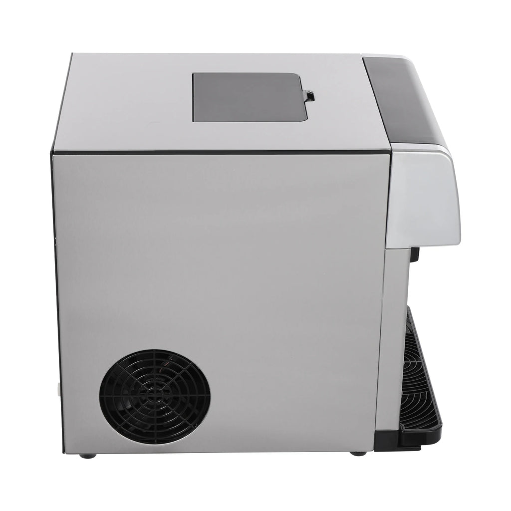 100-150W Stainless Steel Ice Machine LCD Touch Control Ice Maker R290 110V/60Hz Ice Generator Used In Homes Cafes Offices And More