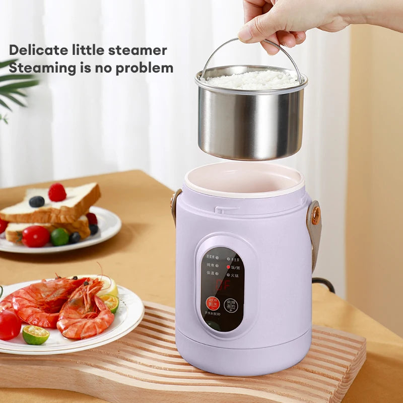 New Multifunctional Rice Cooker Portable Small Travel Electric Kettle Household Electric Cooker Hot Pot 110V US/220V EU Plug 66