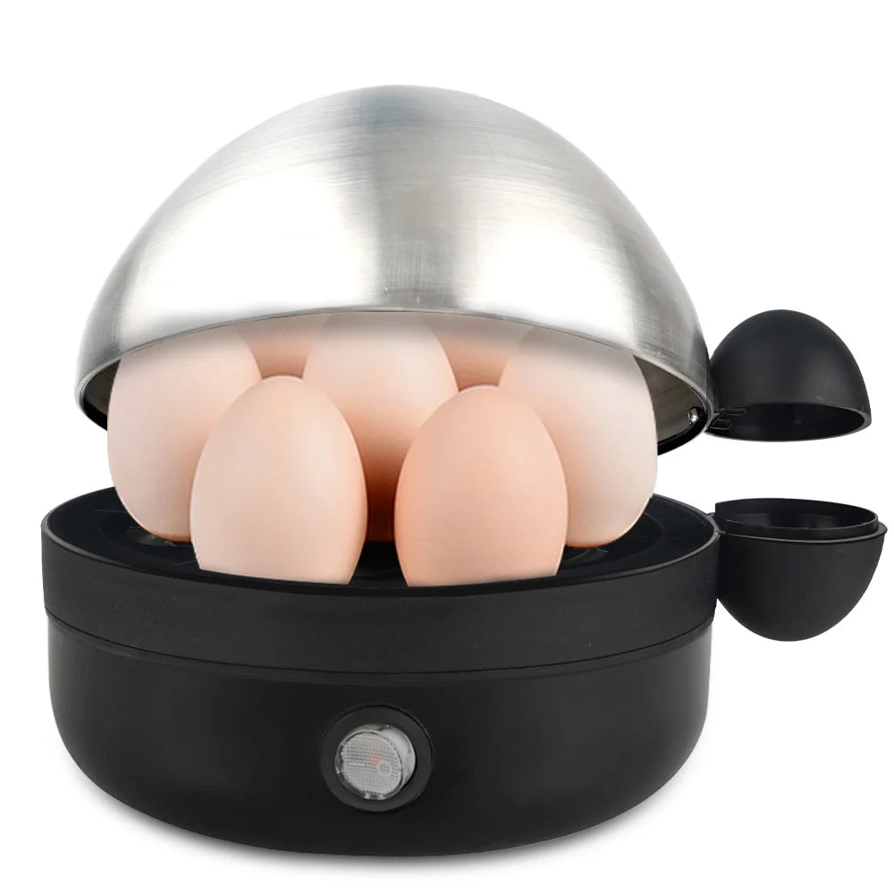 360W Electric Egg Boiler 7 Eggs Steamer Multifunctional Cooker with Auto Shut Off for Omelet Soft Medium and Hard Boiled Eggs EU 66