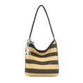 Caidre Holiday Straw Woven Underarm Bag Women's New 2026 Beach Bucket Bag Commute Hobo Large Bag Single Shoulder Crossbody