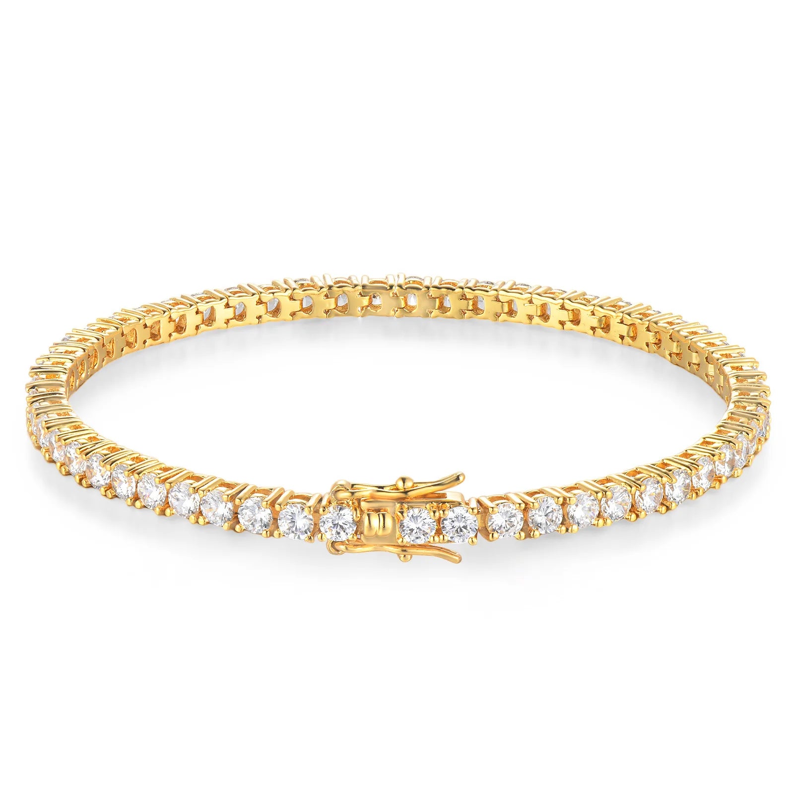 Factory Price D VVS1 Moissanite Tennis Bracelet 925 Sterling Silver Single Row Classics with GRA Bracelets for Women Man Jewelry