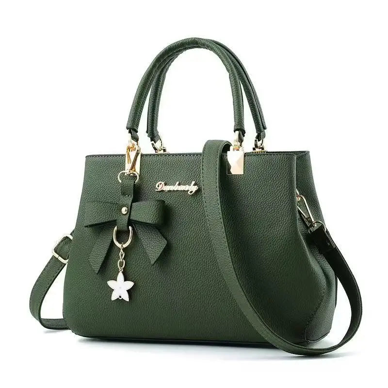 New Korean version trendy autumn and winter bow women's bag portable shoulder bag messenger bag killer bag mother bag large capa