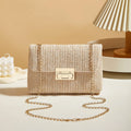 Fashion Women Summer Bohemian Straw Bag Small Woven Beach Crossbody Bag Shoulder Messenger Bag Girls Handbags Straw Bag Gifts