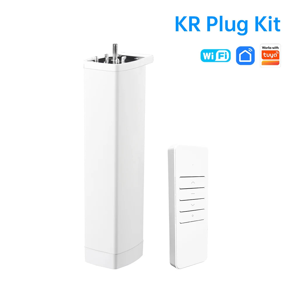 Work With Tuya Wifi/Zigbee Electric Curtain Shutter Motor with RF Remote 22.5CM Size APP Control Alexa Google Home SmartThings