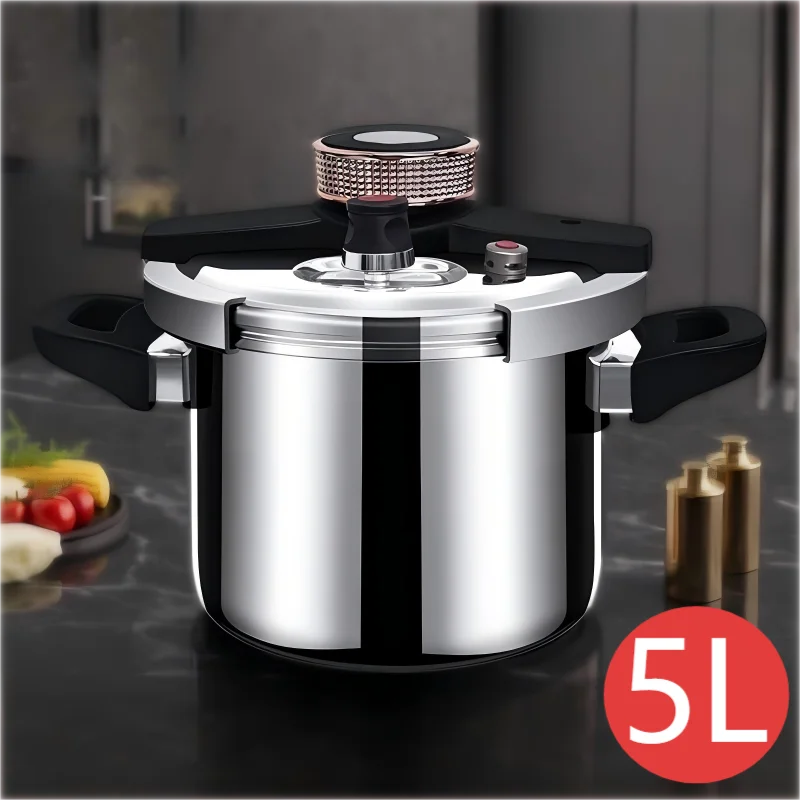 304 Stainless Steel Knob Pressure Cooker 4L-11L 80kPa High Pressure Fast Cooking Pot for Home Kitchen
