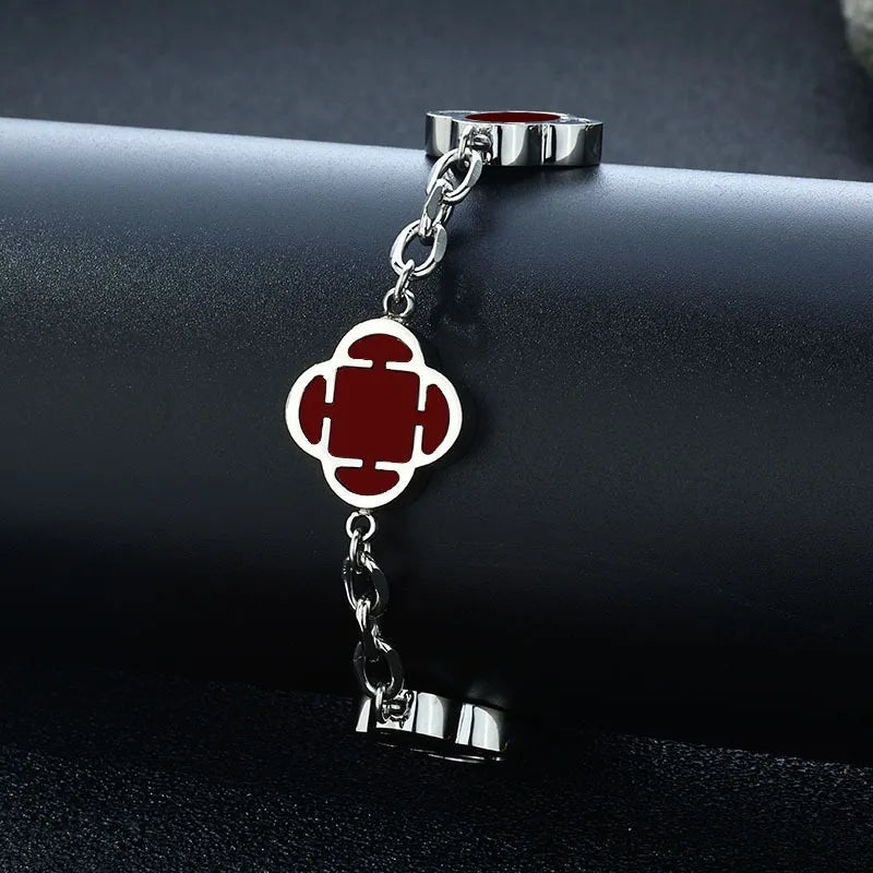 New Stylish Petal Chan Bracelets  for Men Women Minimalist Waterproof Natural Shell Chain Links Wristband Birthday Gift