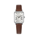 Fashion Rectangle Quartz Wrist Watch for Women Luxury Brand Roman Dial Leather Strap  Ladies Watches Clock