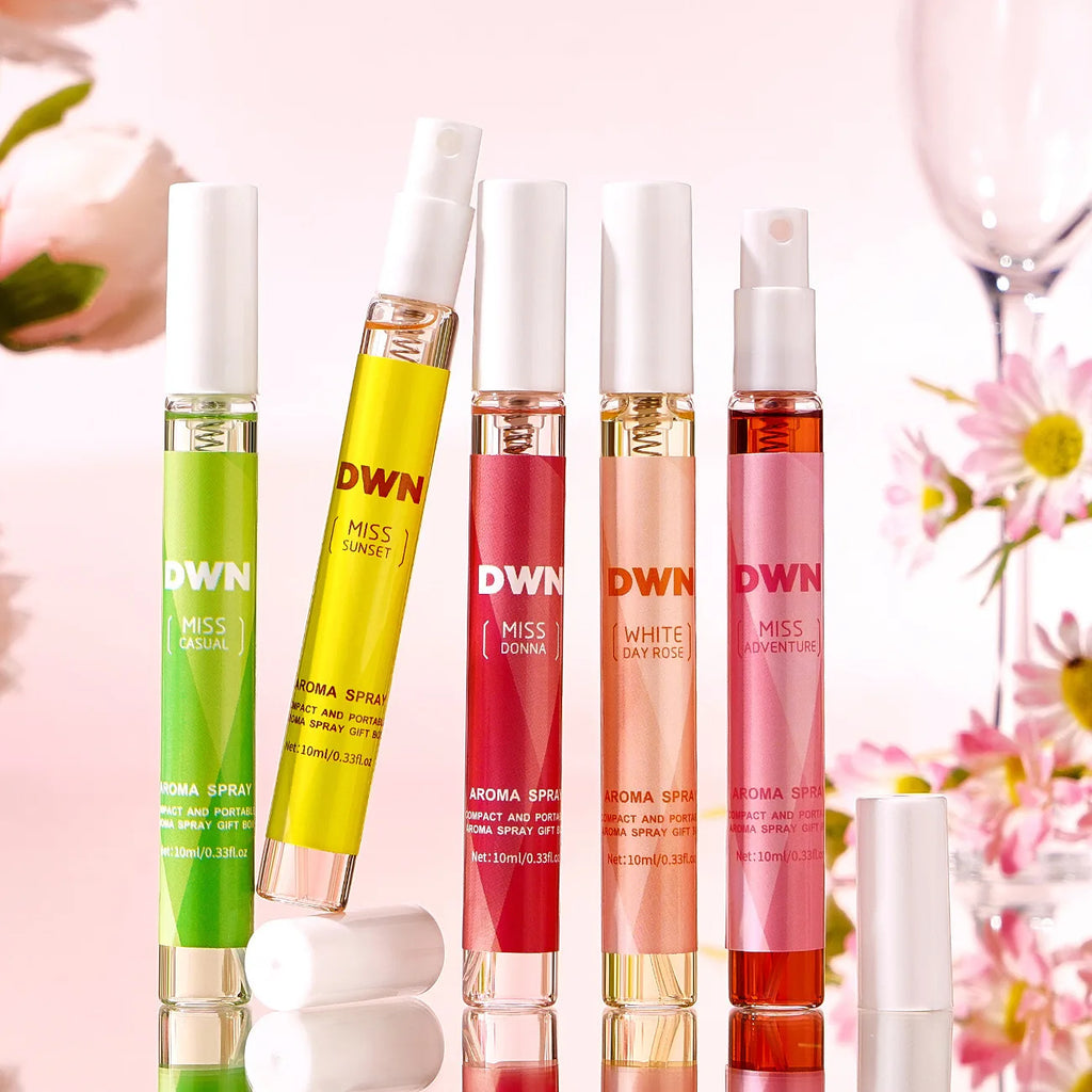 5/1pcs Flowers Perfume Set strong Fresh Sweet Body Fragrance for Dating Flirting Daily Use Romantic Valentine's Day Gift 10ml