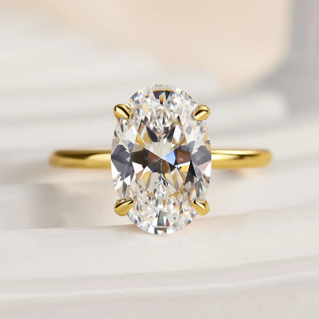 925 Sterling Silver Luxury Shiny 1-8CT Zircon Engagement Ring Wedding Band For Women Promise Eternity Ring Fine Jewelry Gift